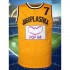 Athletic Appeal, Men's #7 Yellow Basketball Jersey - Retro Style, "KUJGOKNIA" and Pop Art Logo, Polyester, Round Neck, Sleeveless Sports Uniform for Team Sports, Casual Wear, and Parties