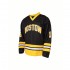 1pc Boston Gilmore #18 Men'S Ice Hockey Jersey - Polyester V-Neck Pullover with Embroidered Lettering - Loose-Fit Sports Top for Casual, Beach, Halloween, Christmas - Knitted Athletic Shirt for Training, Outdoor Activities, Field Sports