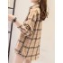 Plaid Pocket Drop Shoulder Shirt, Button Long Sleeve Shirt, Casual Every Day Tops, Women's Clothing